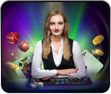 Studio Roulette Pretty Gaming dengan multi-kamera